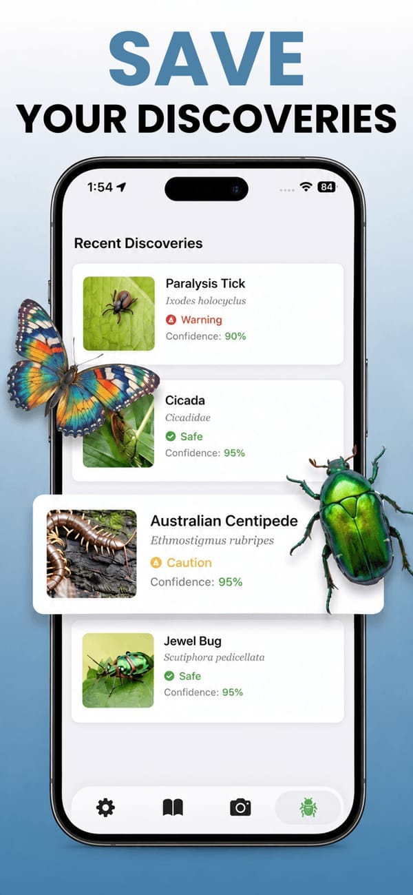 Bug search by name feature in the Picture Bug app