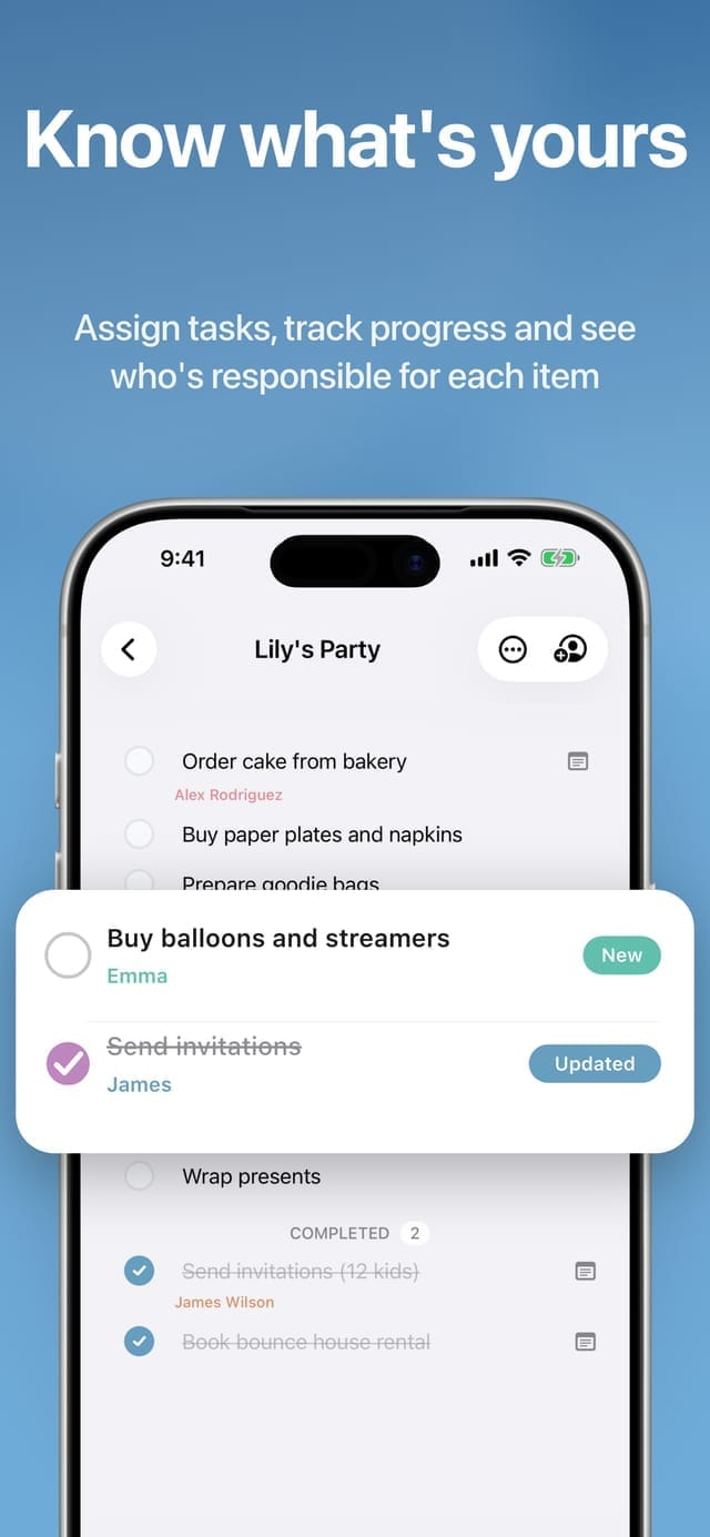 Seeing who added and completed each item in a shared Listr list